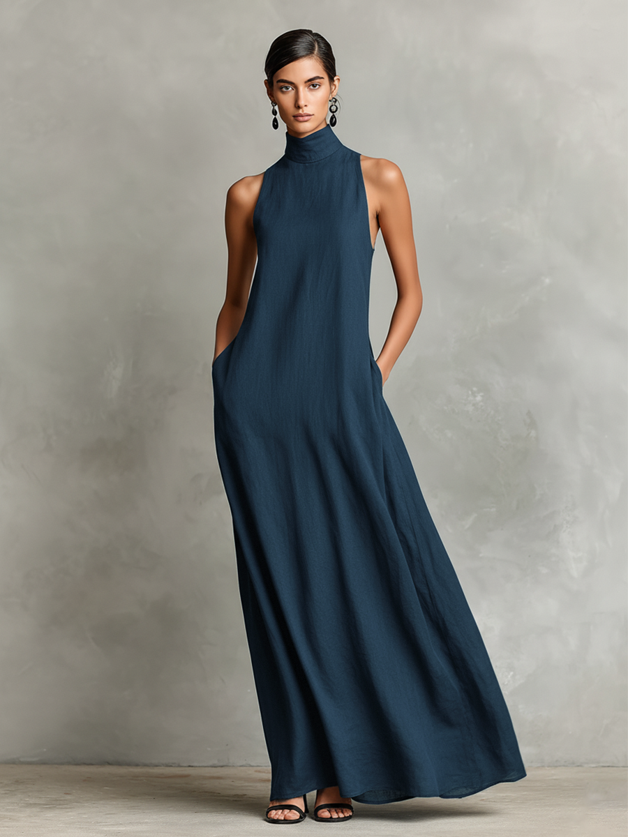 Maxi Dress with Side Pockets