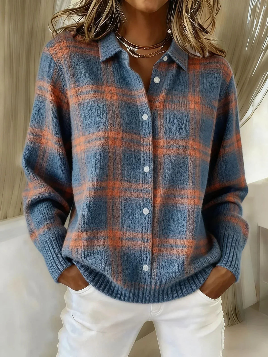 Camille™ | Plaid Cardigan