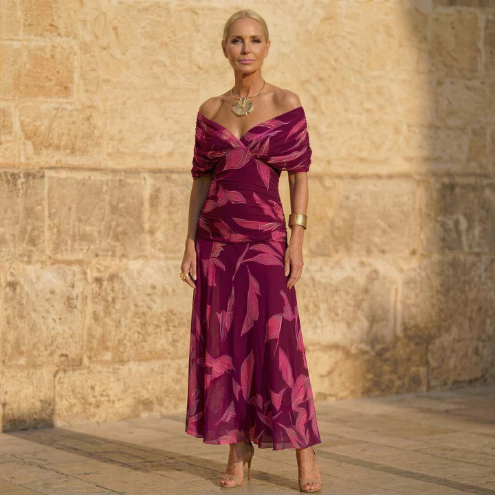 Celeste | Elegant Leaf Dress