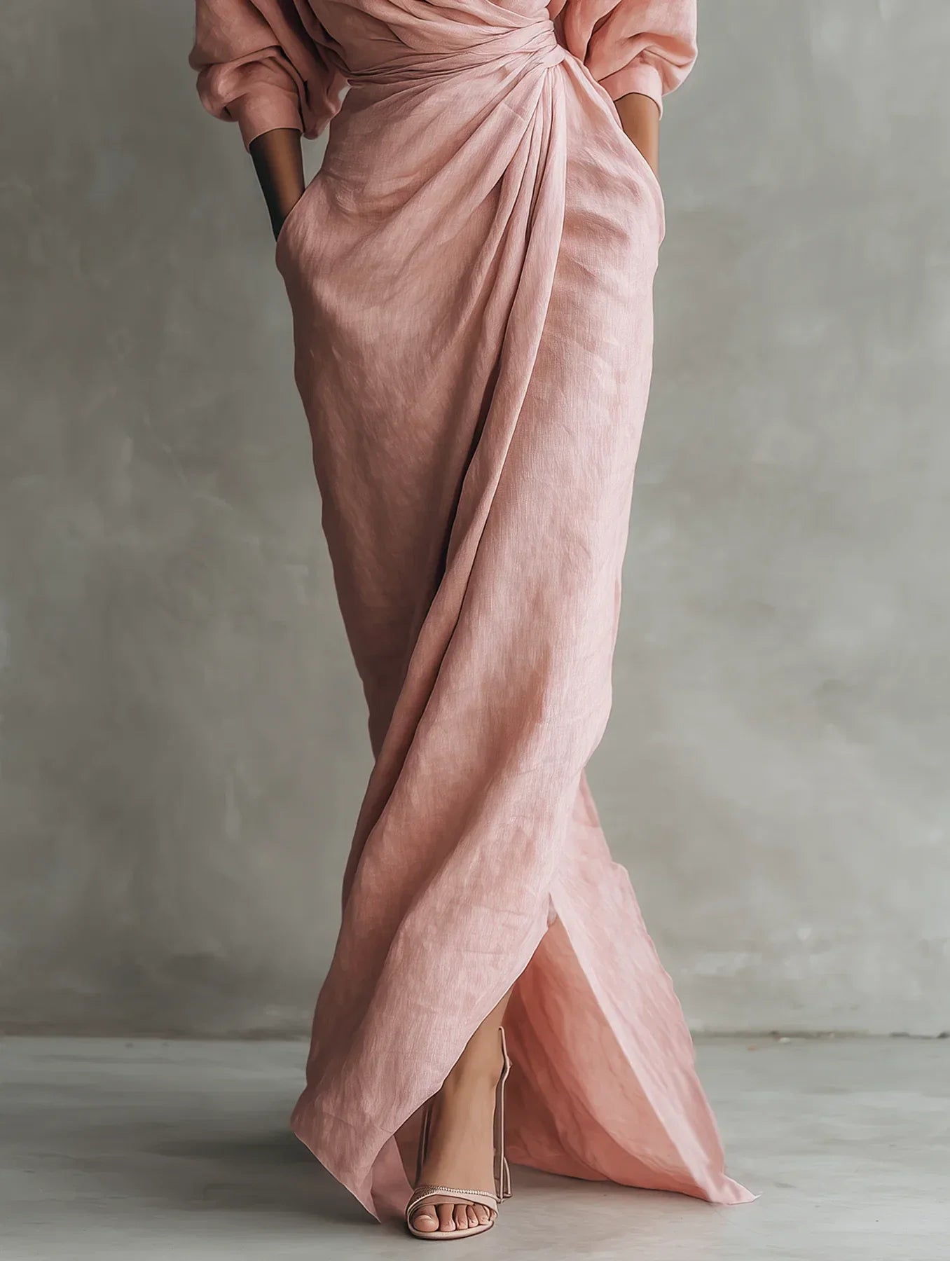 Lorena Maxi Dress with V-Neck