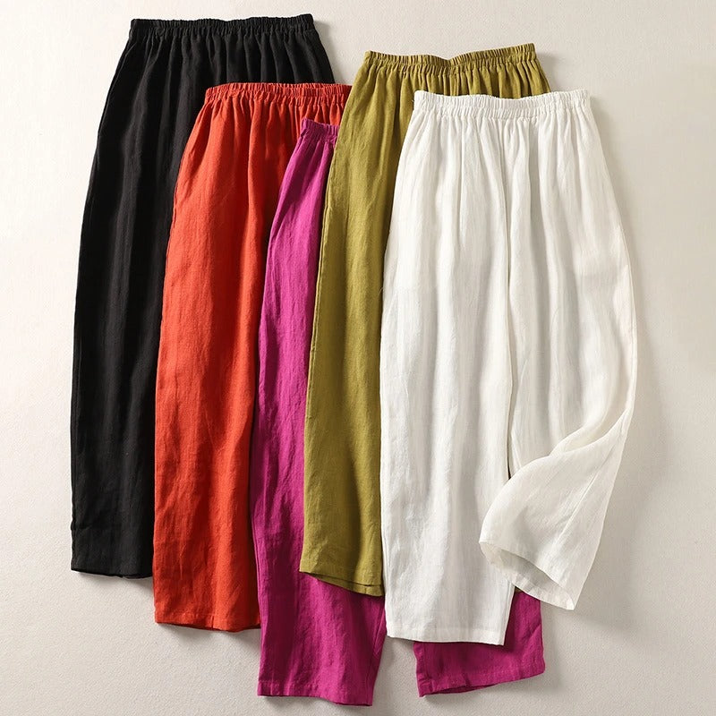 Amalia™ | Cotton & Linen Wide-Leg Pants