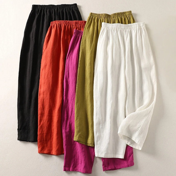 Amalia™ | Cotton & Linen Wide-Leg Pants