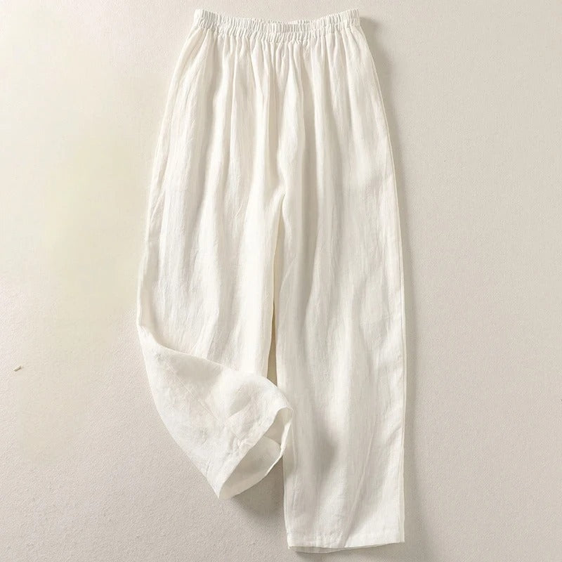 Amalia™ | Cotton & Linen Wide-Leg Pants