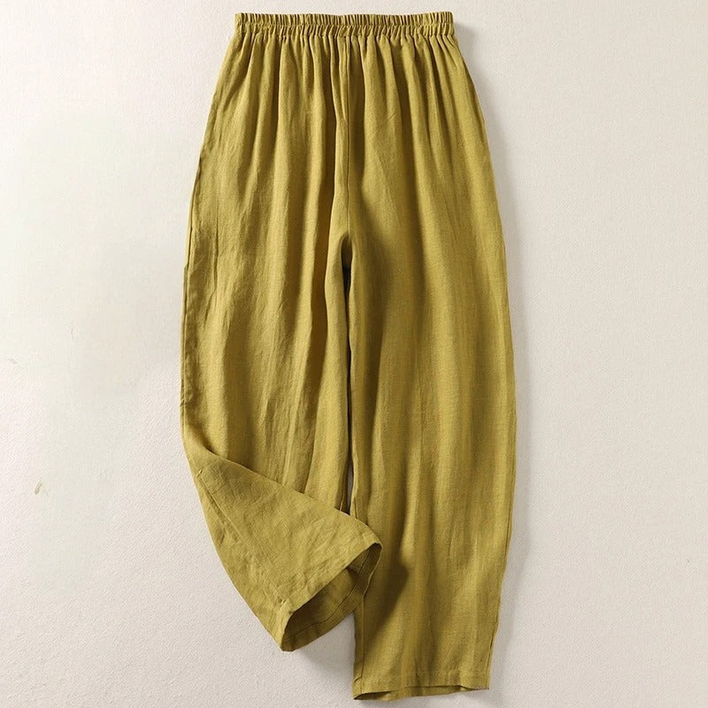Amalia™ | Cotton & Linen Wide-Leg Pants