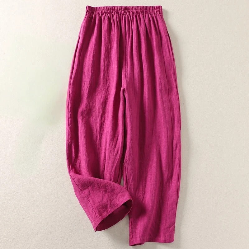 Amalia™ | Cotton & Linen Wide-Leg Pants