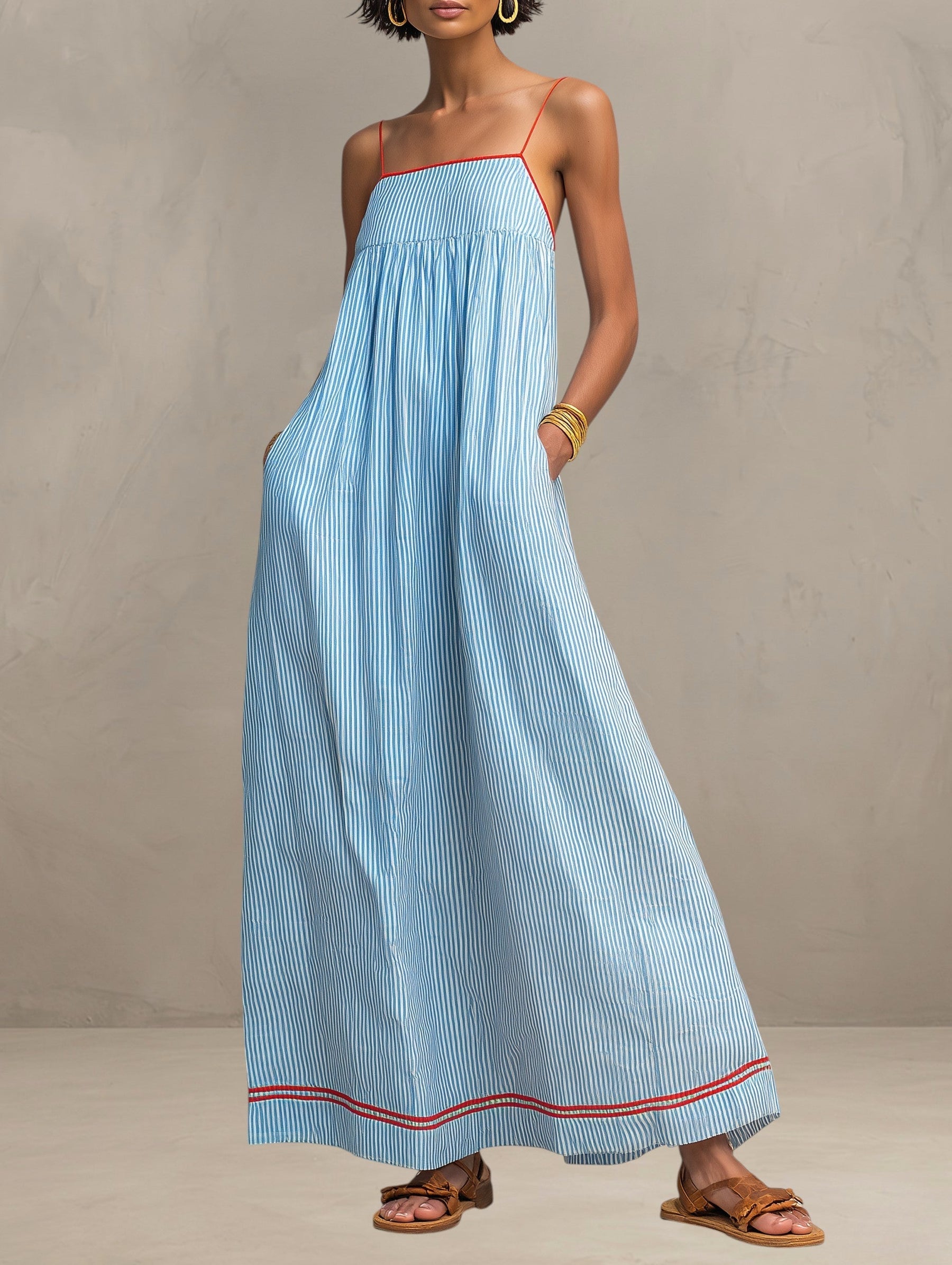 PAMELA | FLOWING SUMMER MAXI DRESS