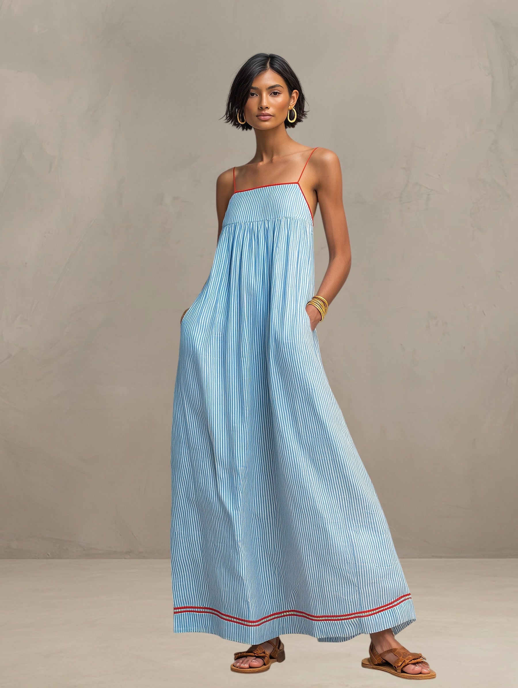 PAMELA | FLOWING SUMMER MAXI DRESS