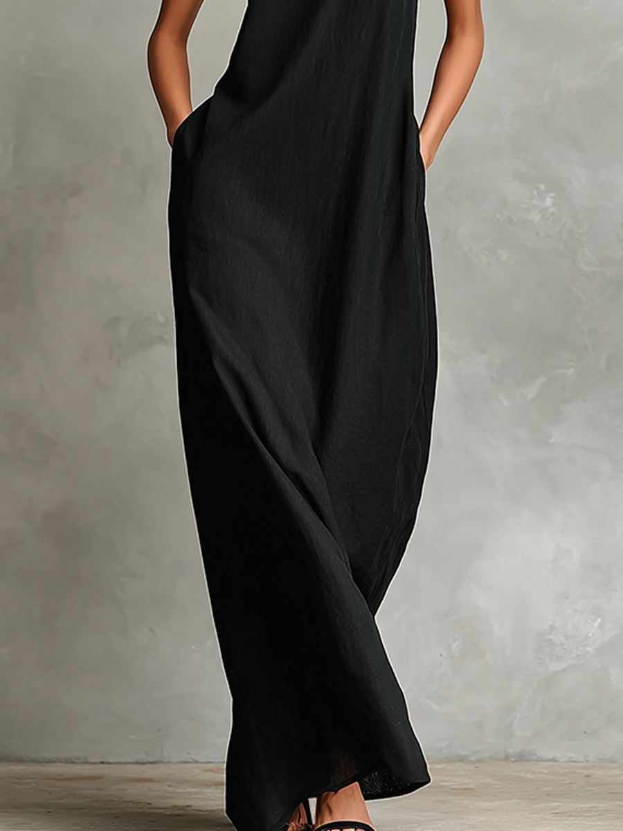 Maxi Dress with Side Pockets