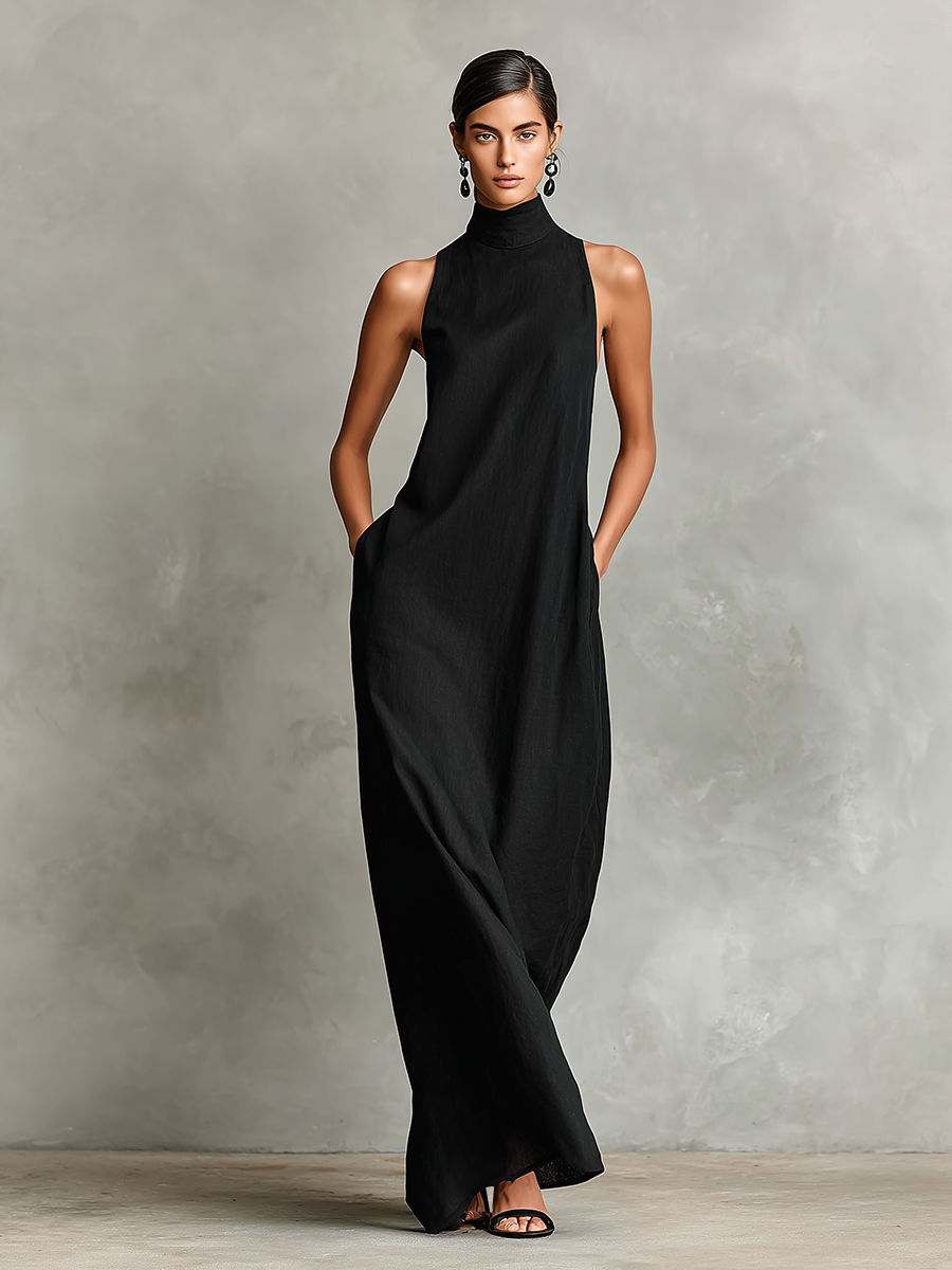 Maxi Dress with Side Pockets