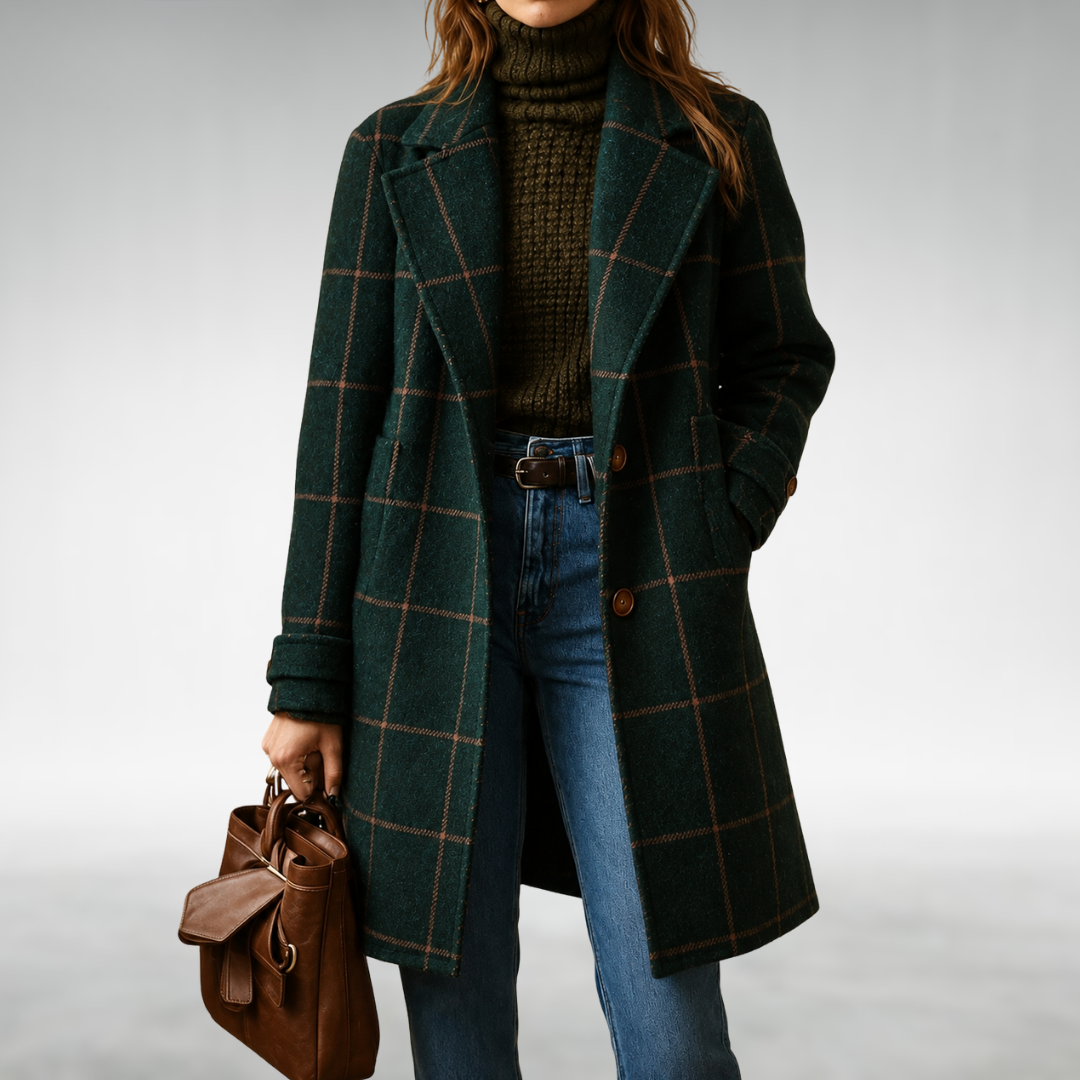 Lauren Classic Checkered Coat