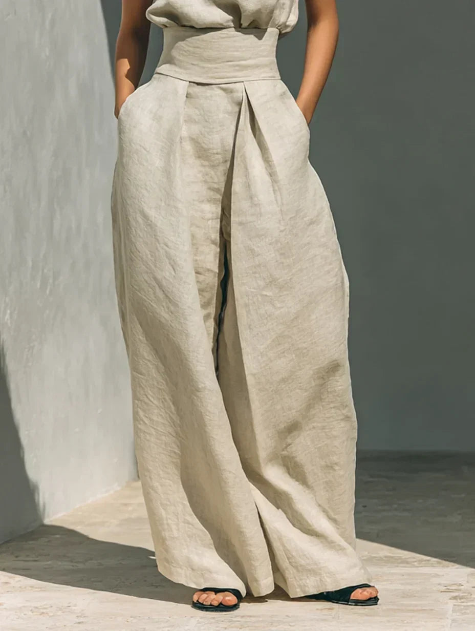 Joana Elegant Cotton and Linen Set
