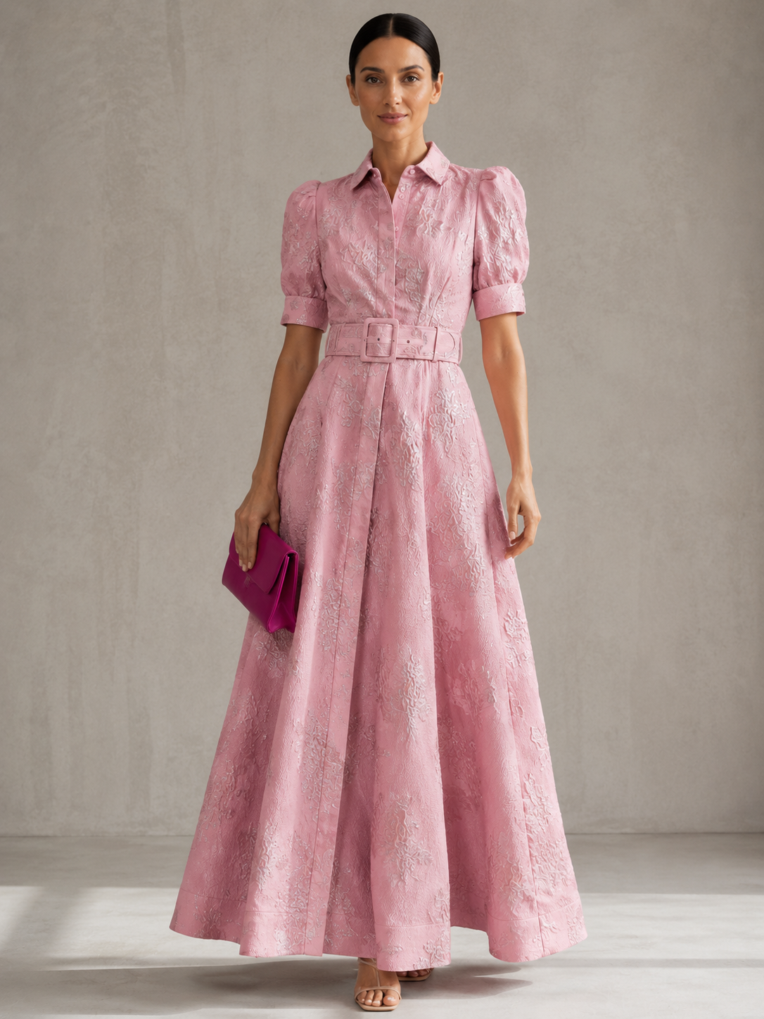 Aria | Short Balloon-Sleeve Dress