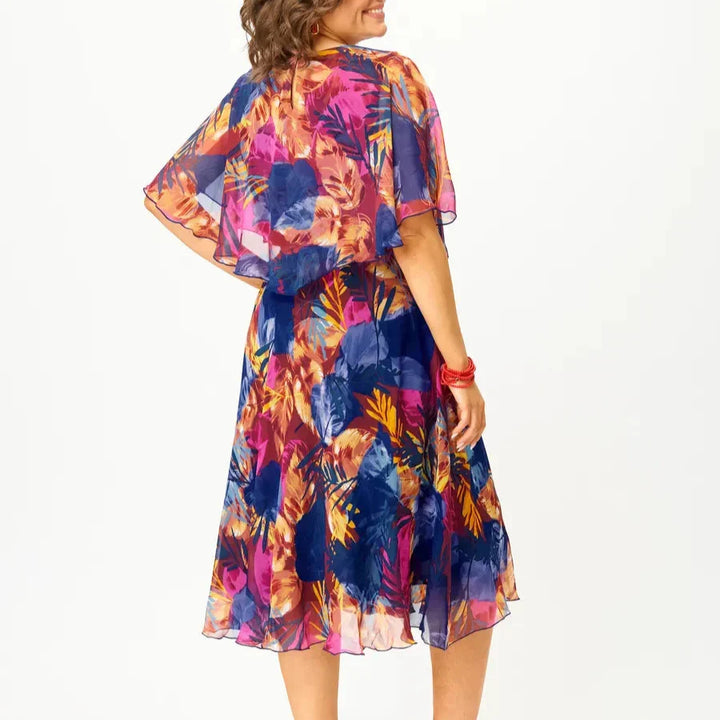 JUDITH | COMFORTABLE PLUS SIZE CHIFFON DRESS