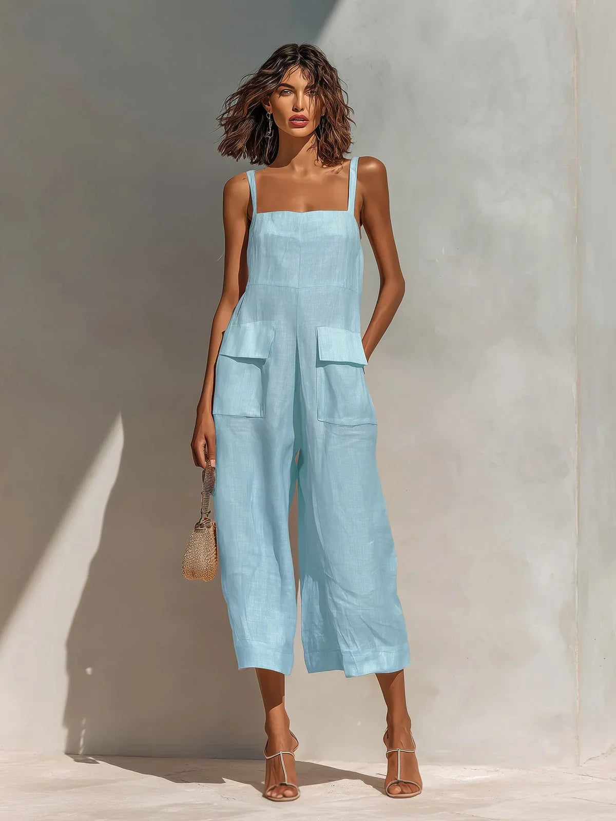 Mercedes Elegant Mono Linen and Cotton Blend