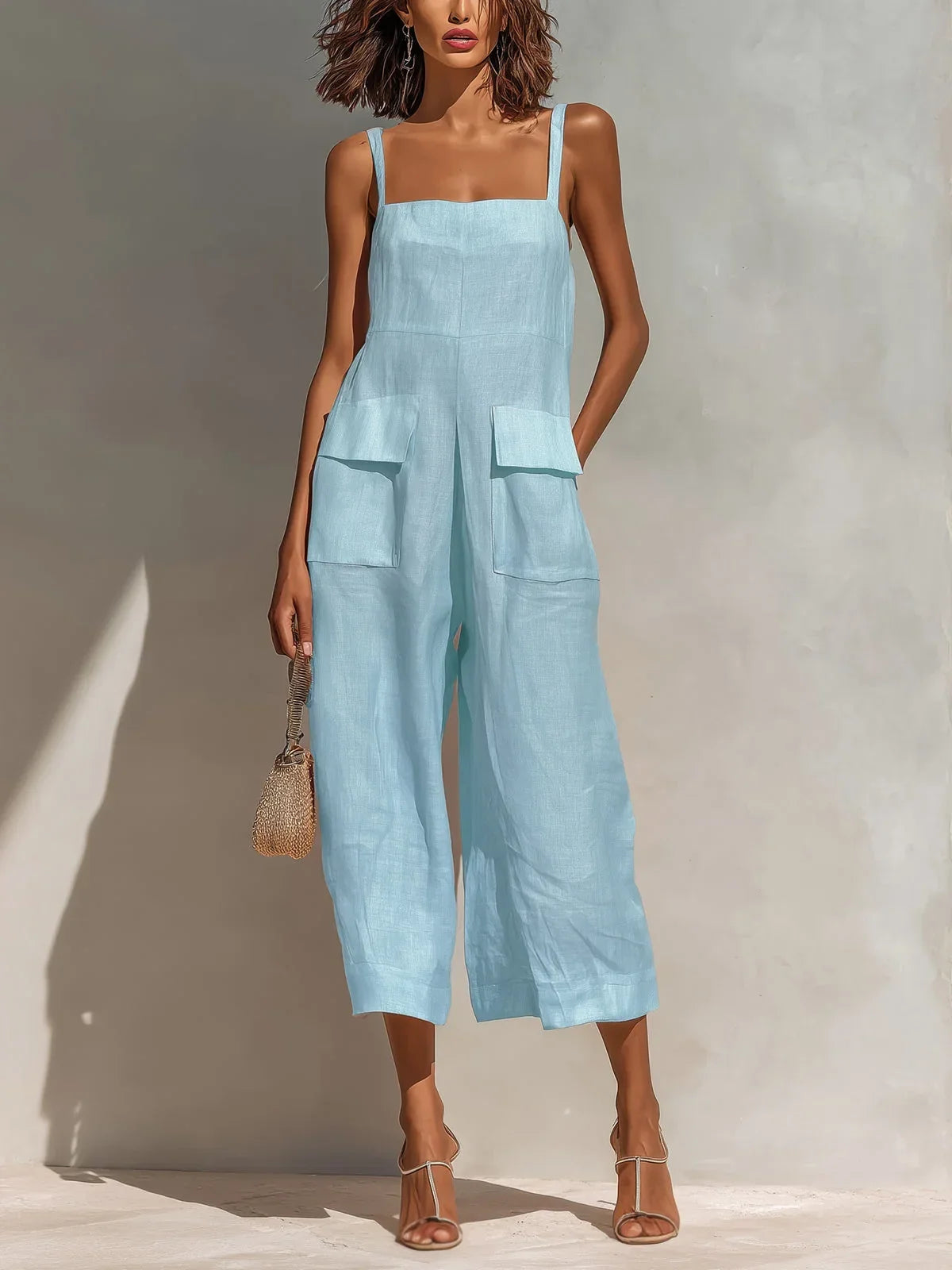 Mercedes Elegant Mono Linen and Cotton Blend