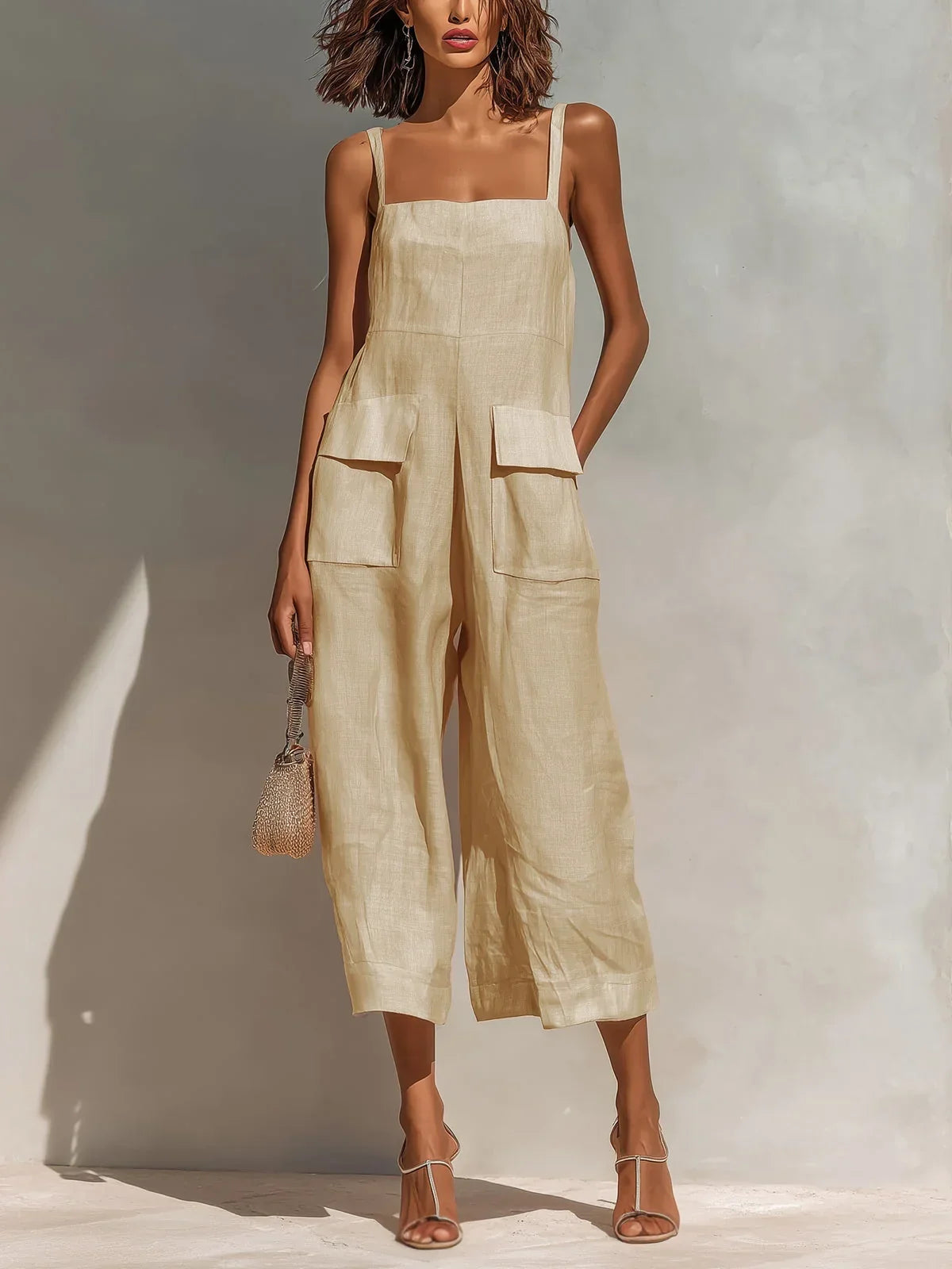 Mercedes Elegant Mono Linen and Cotton Blend