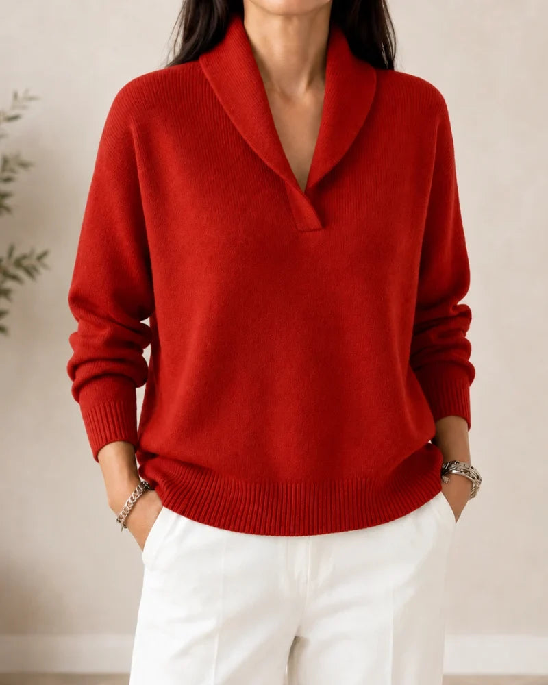 Soft V-Neck Jumper for Women