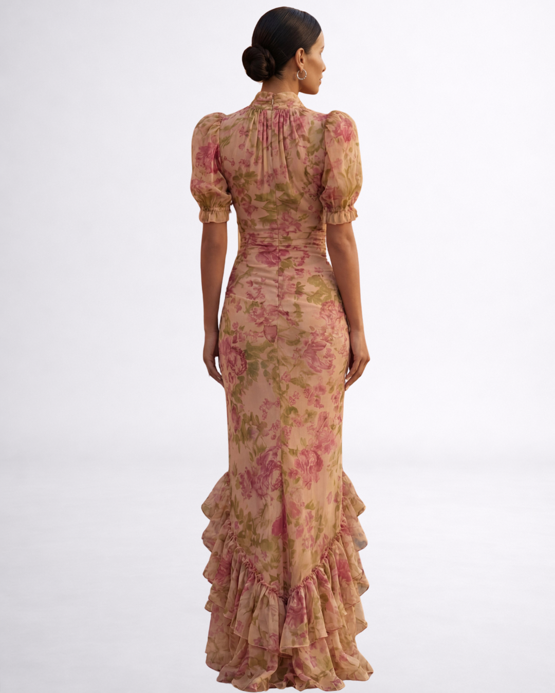 Rosario | Floral Chiffon Maxi Dress