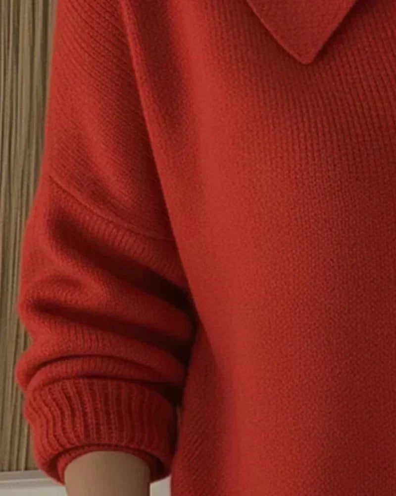 Maisie – Cropped Collared Knit Cardigan