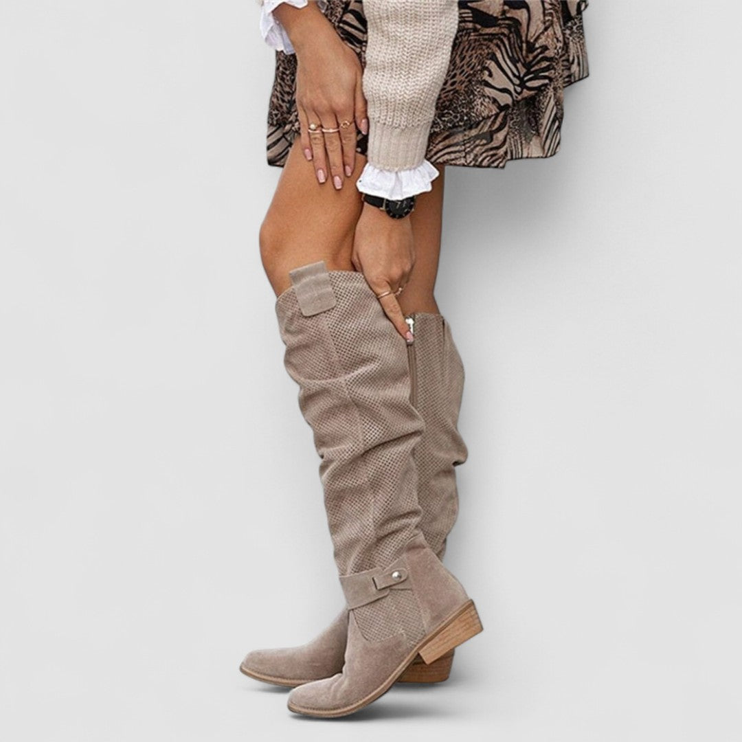 Delaney™ | Slouch Western Knee Boots