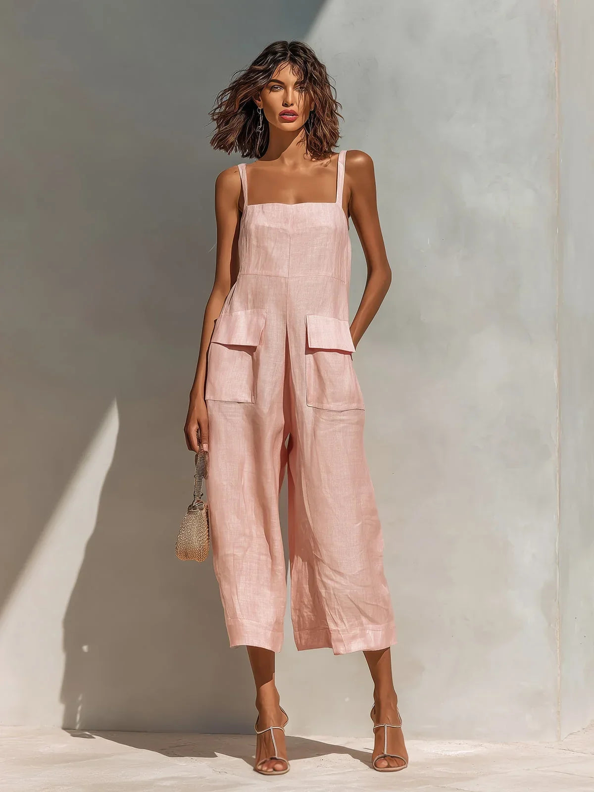 Mercedes Elegant Mono Linen and Cotton Blend
