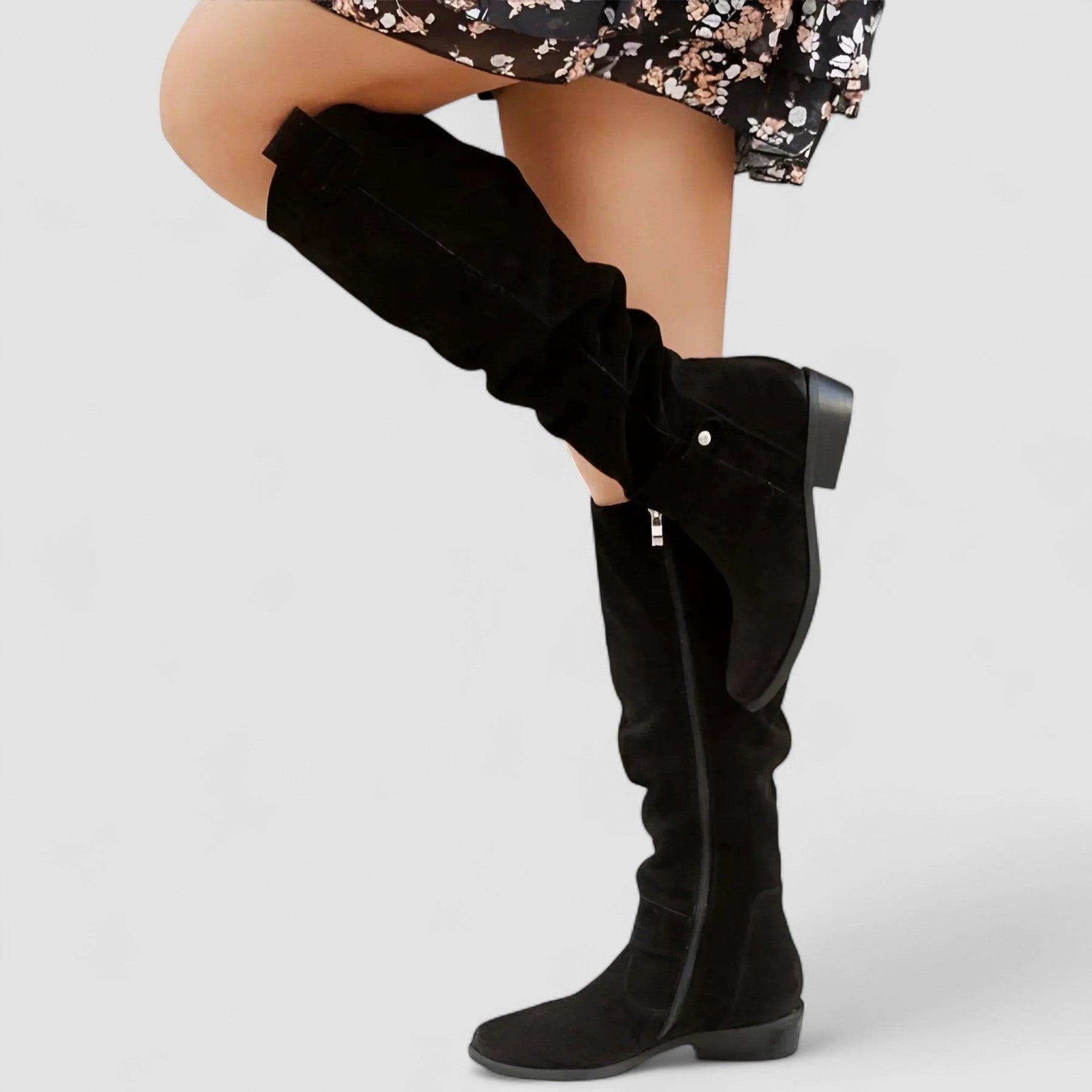Davayne™ | Slouch Knee-High Riding Boots