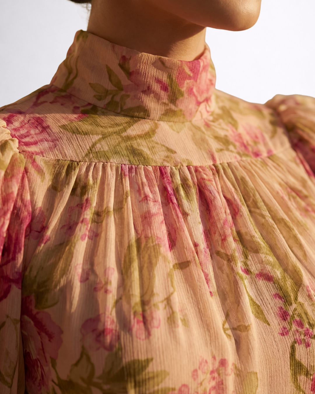 Rosario | Floral Chiffon Maxi Dress