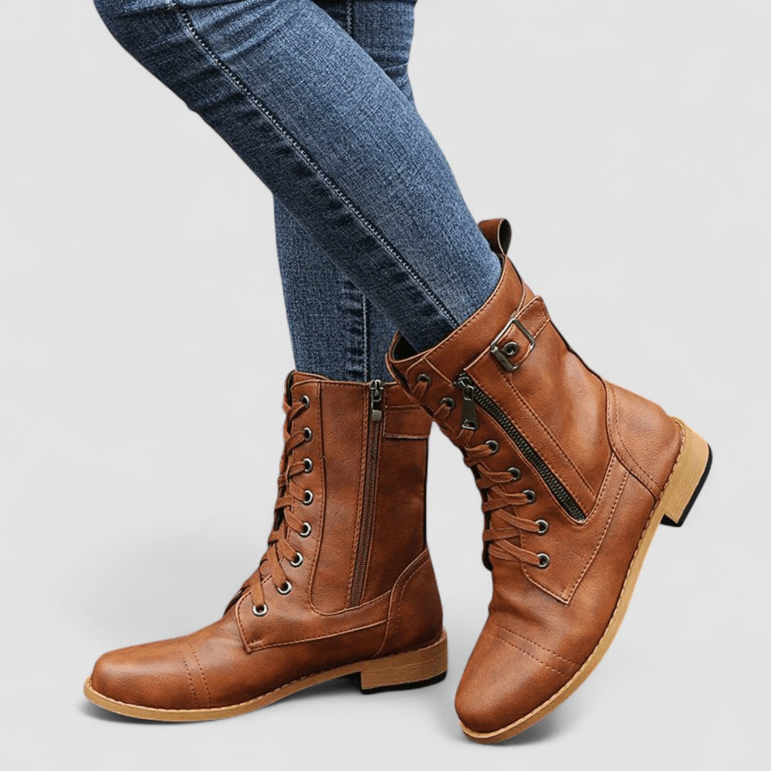 Elowyn™ | Buckled Combat Boots
