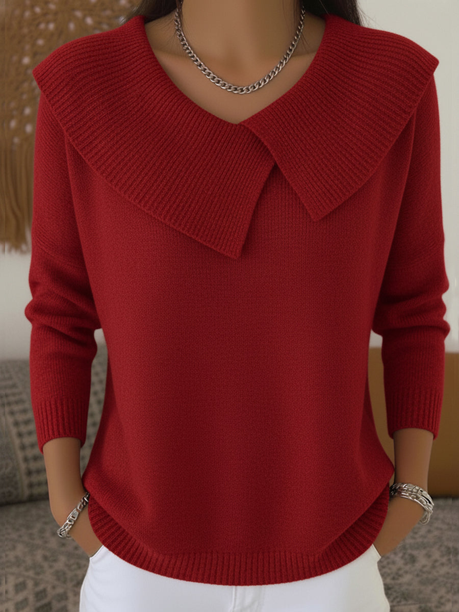 Leighton – Warm Foldover Neck Sweater
