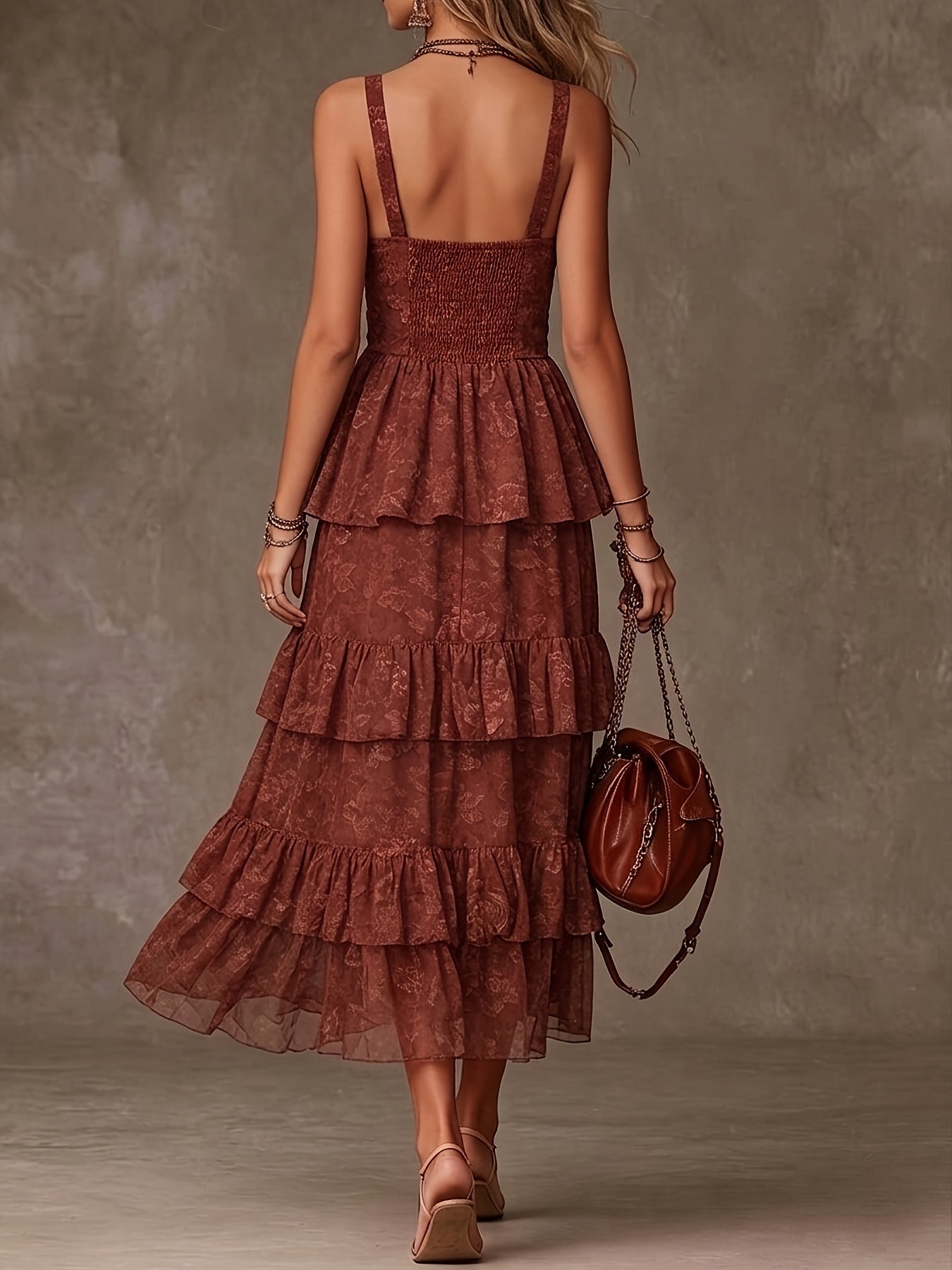 Marguerite | Tiered Ruffle Button Front Dress