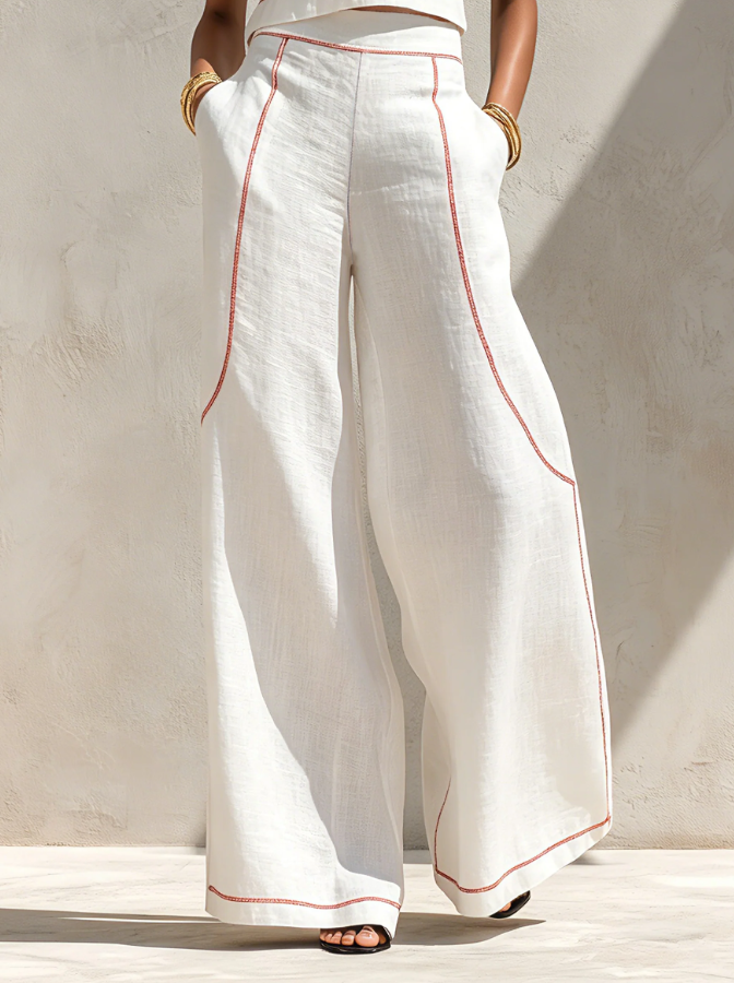 Vittoria | White wide-leg co-ord