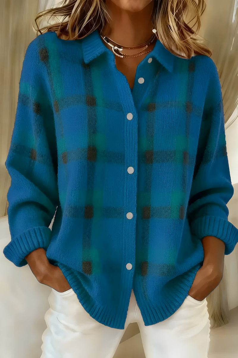 Camille™ | Plaid Cardigan