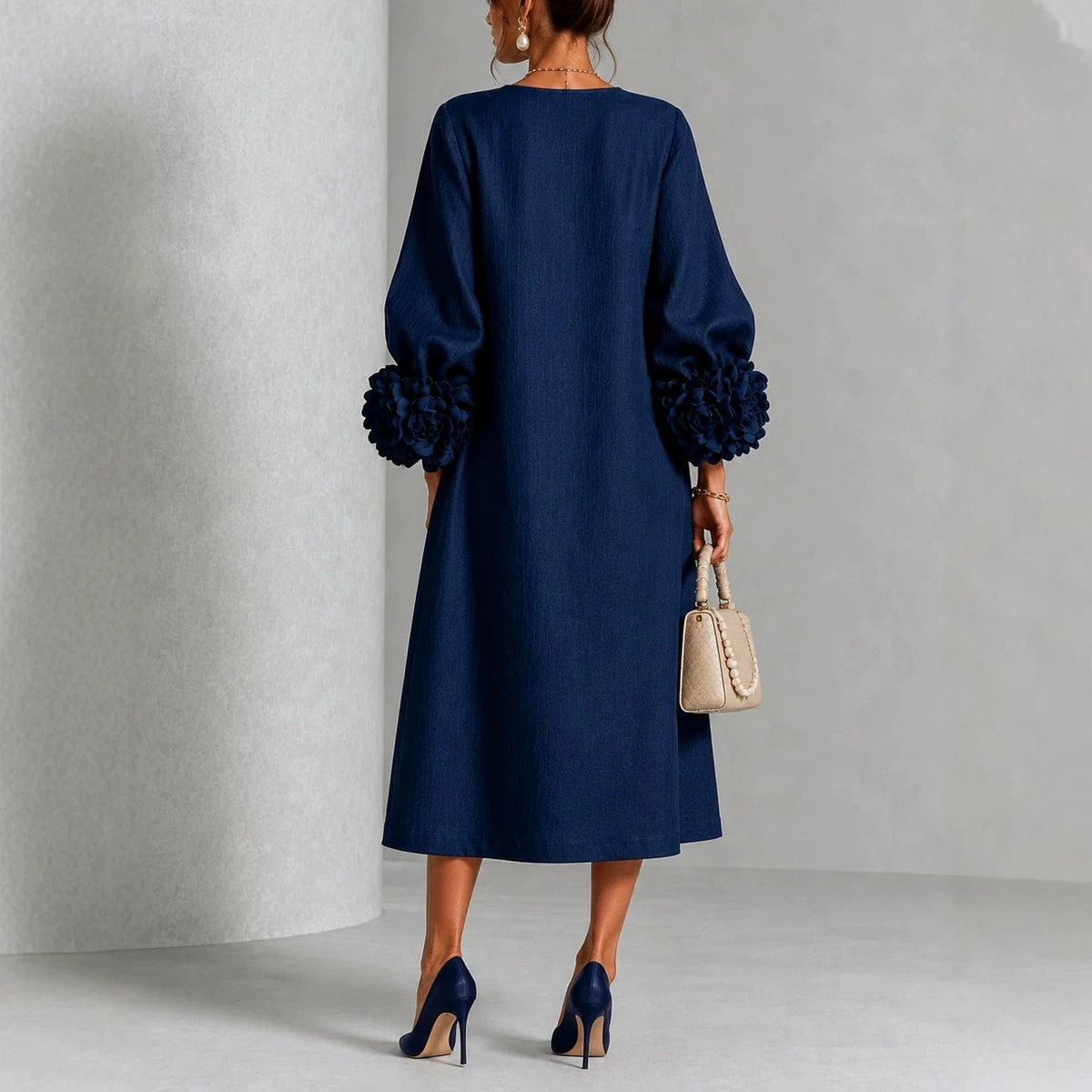 Georgia™ | Rose Cuff A-Line Dress