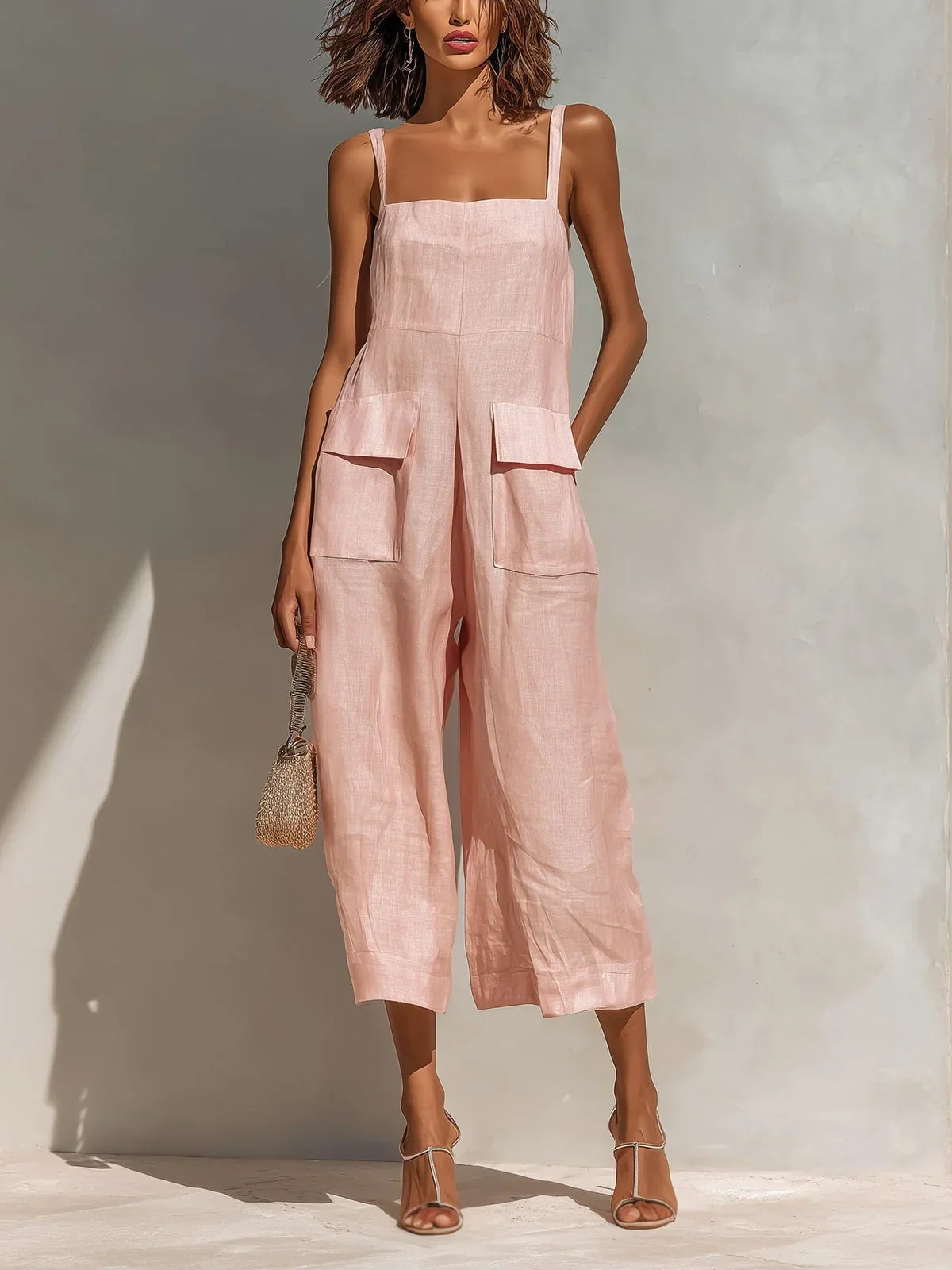 Mercedes Elegant Mono Linen and Cotton Blend