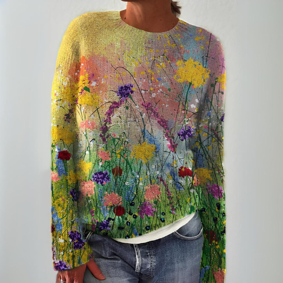 Adriana | Retro Scandinavian knitted sweater