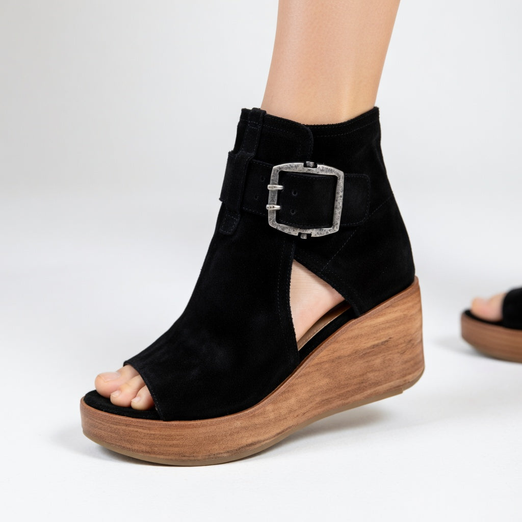 Aurelia™ - Modern Open Wedge Ankle Boots