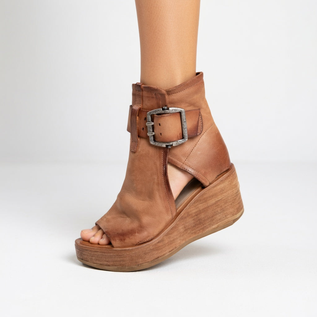 Aurelia™ - Modern Open Wedge Ankle Boots