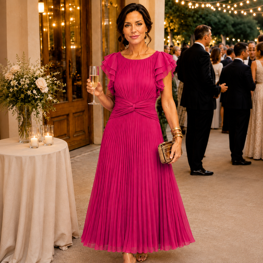 Lara | Classic Pleated Dress