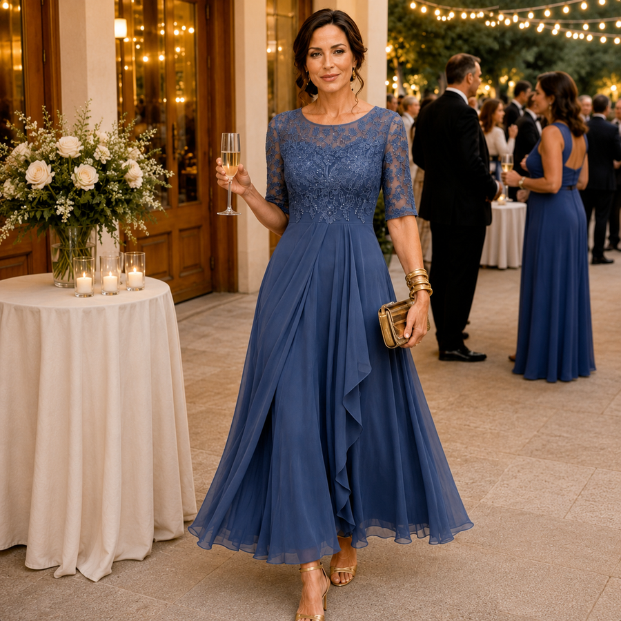 Rosa | Lace Midi Dress
