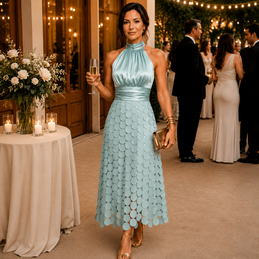 Céline Elegant Midi Dress