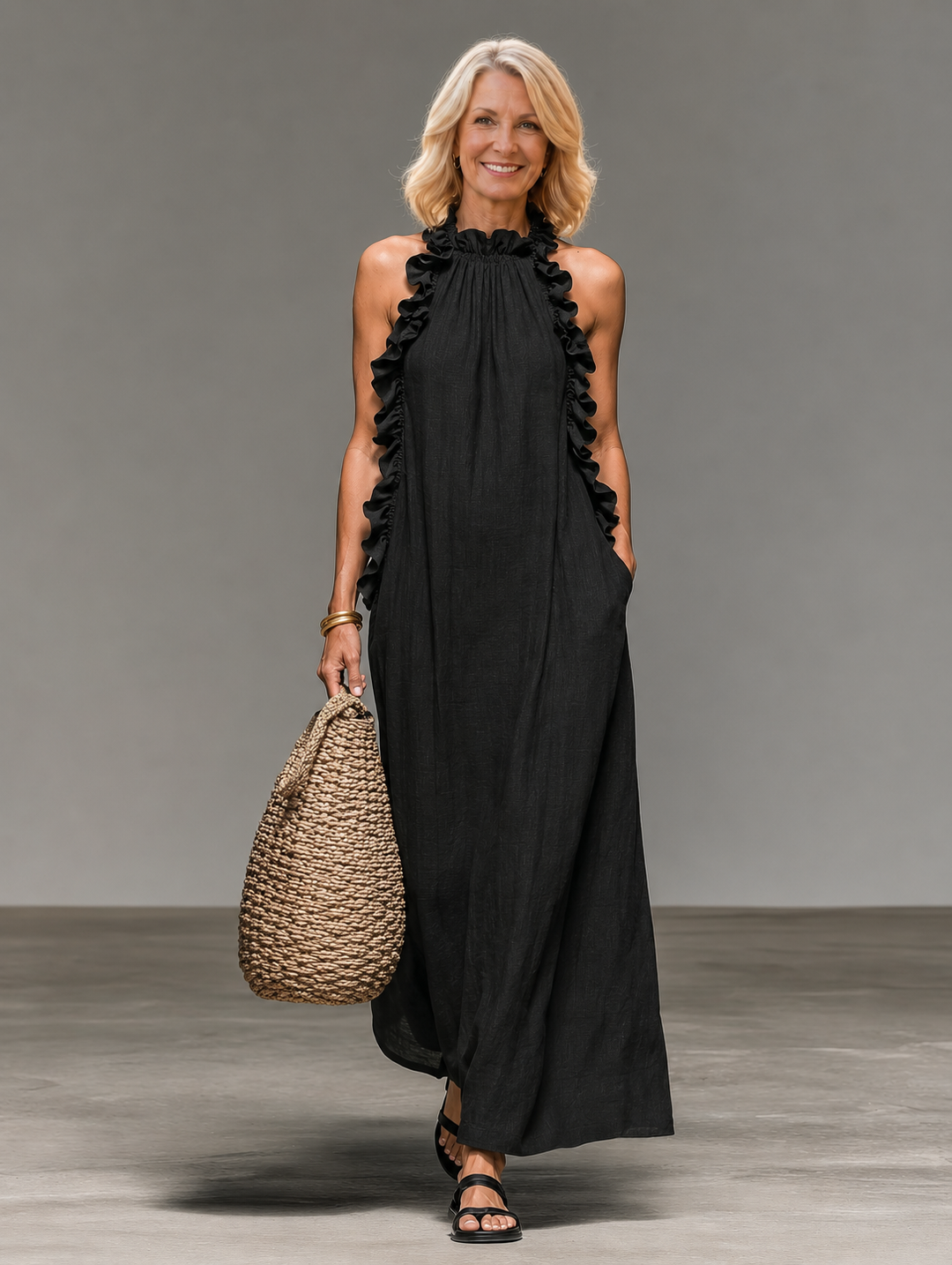 Gwyneth | Ruffled Maxi Dress