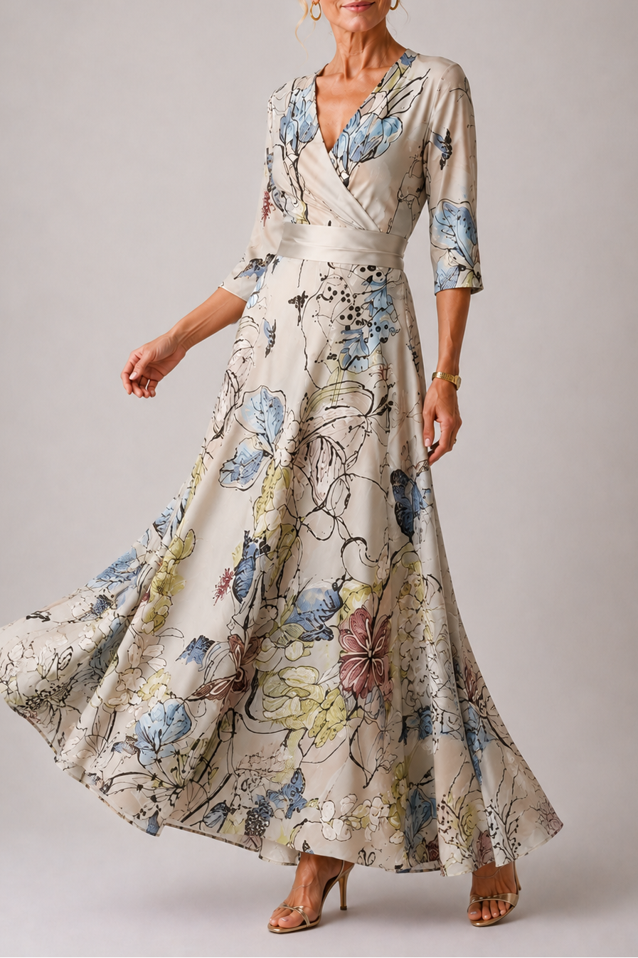 Ysa - Chic Dress with Floral Print