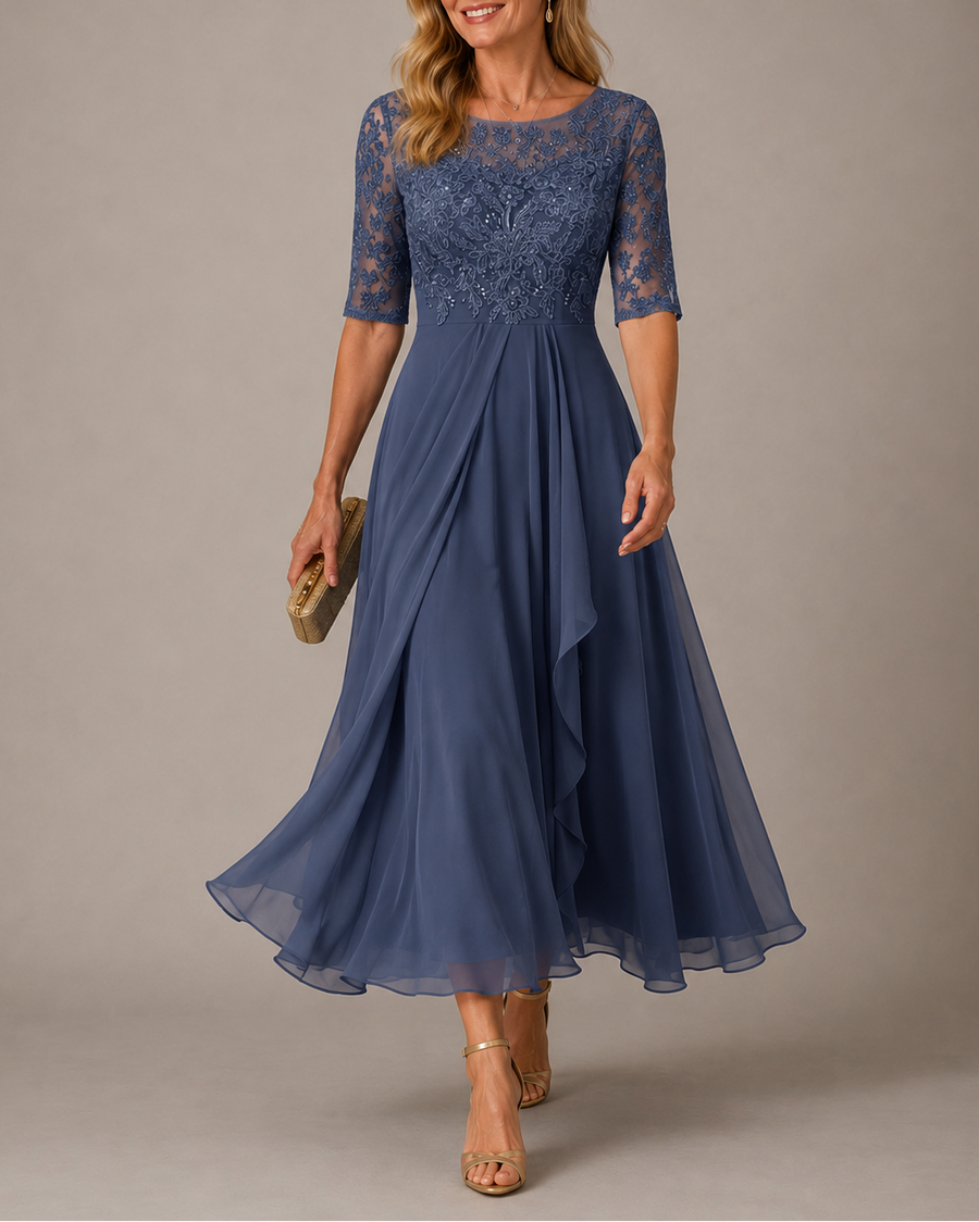 Rosa | Lace Midi Dress