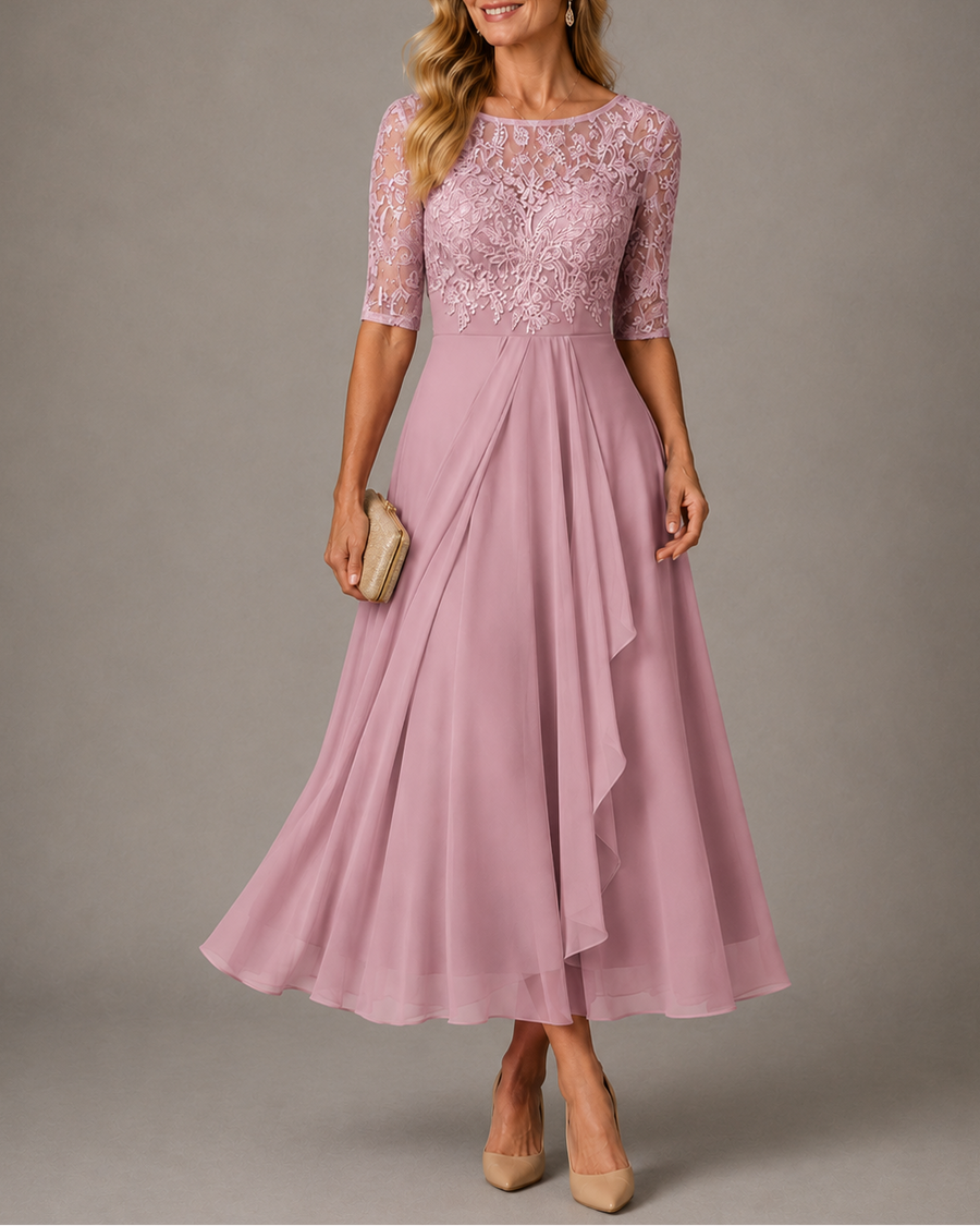Rosa | Lace Midi Dress