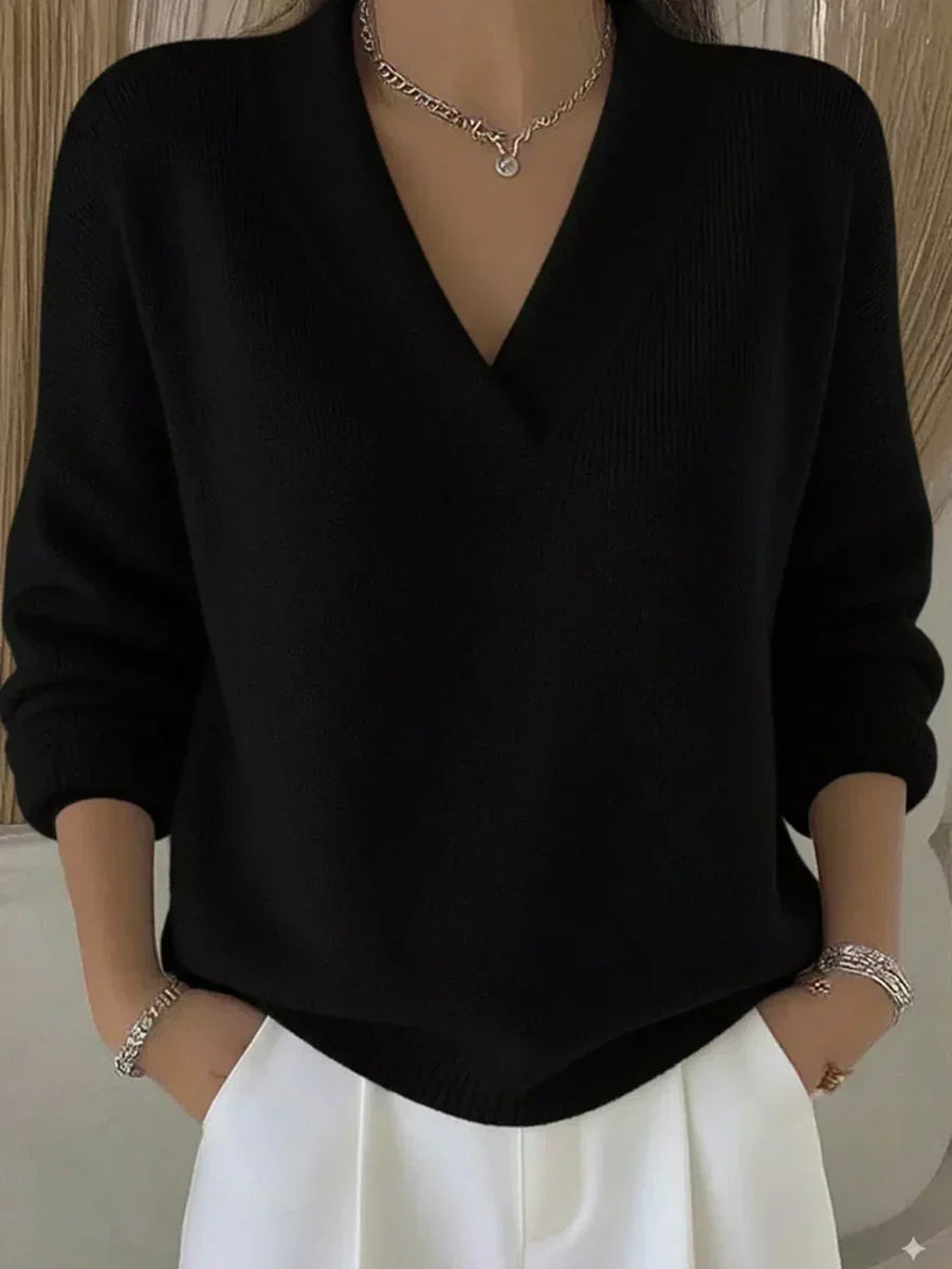 Vivelle™ | Relaxed V-Neck Sweater