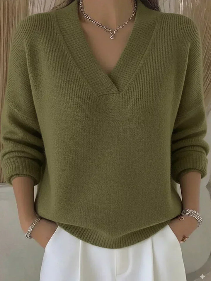 Vivelle™ | Relaxed V-Neck Sweater