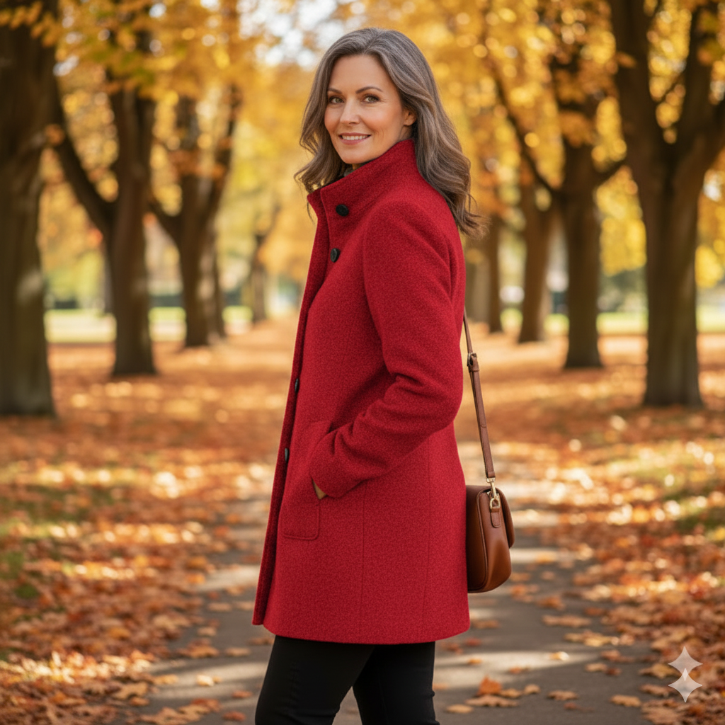 Tess | Classic Wool-Blend Coat for Women