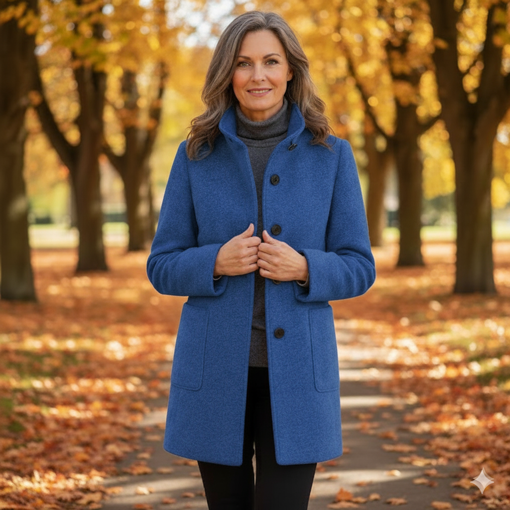Tess | Classic Wool-Blend Coat for Women