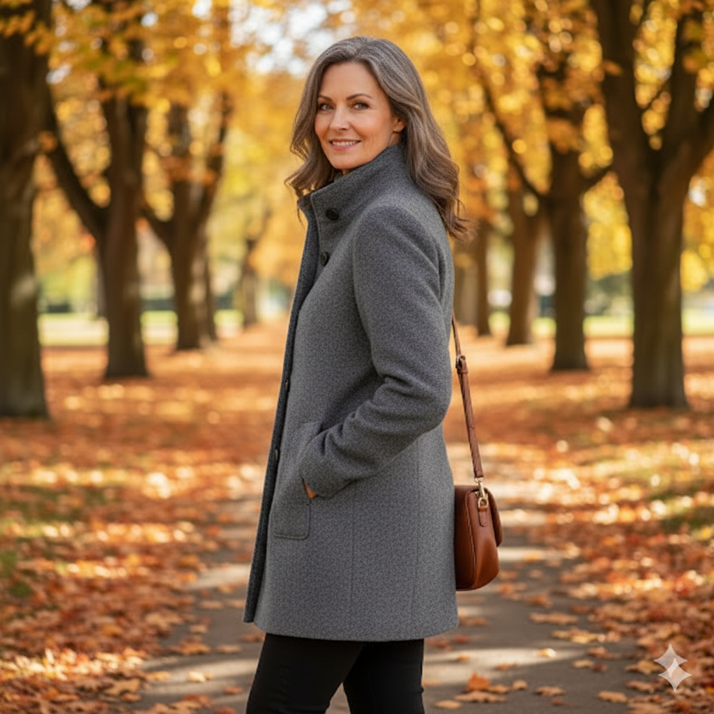 Tess | Classic Wool-Blend Coat for Women