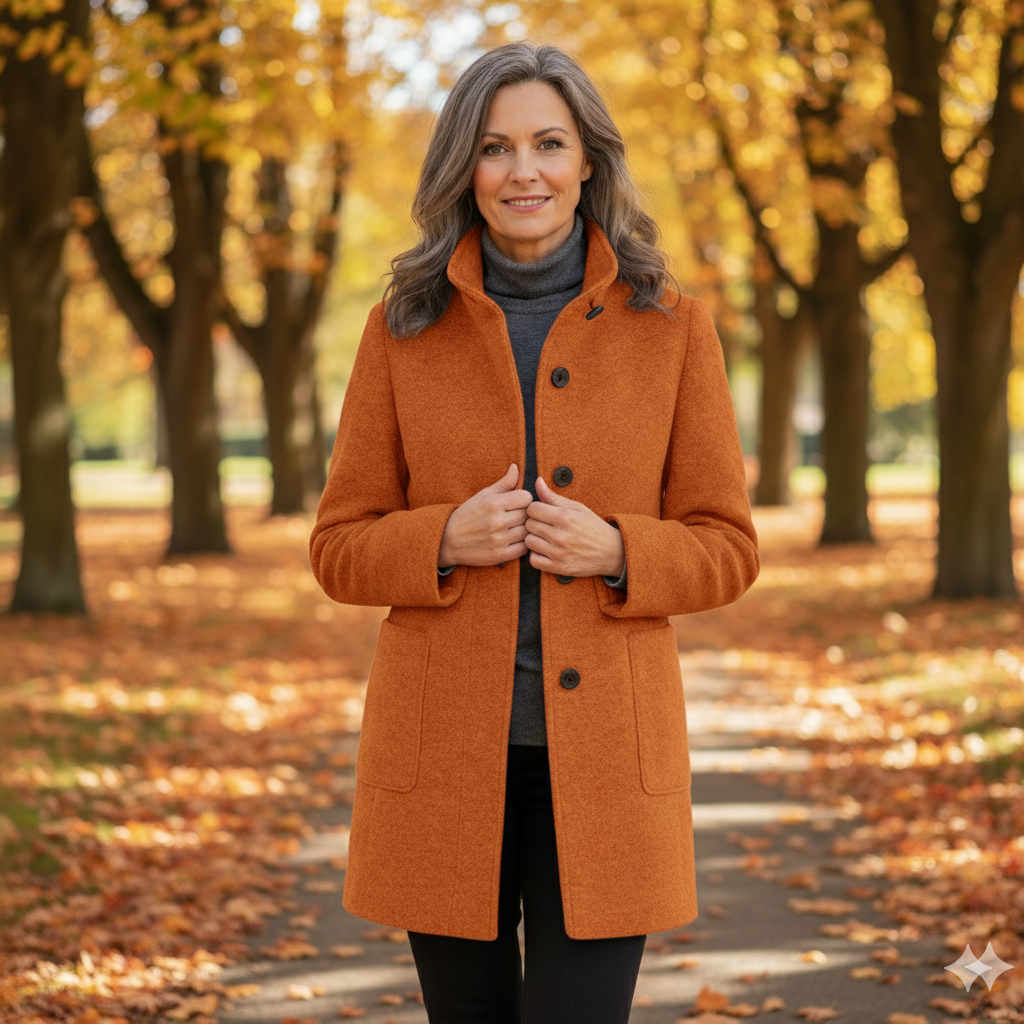 Tess | Classic Wool-Blend Coat for Women